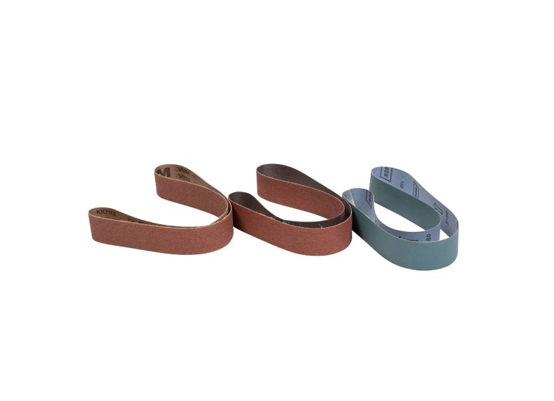 Sanding Belts, 2" x 48", 36/50G Aluminum Oxide & 180G Zirconium (3-Pack)