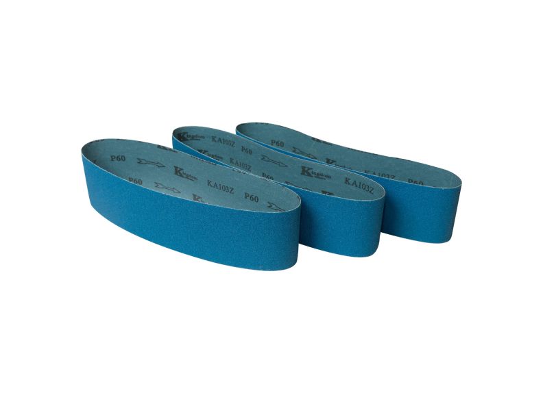 Zirconium Oxide Sanding Belts, 4" x 36", 180 Grit (3-Pack)