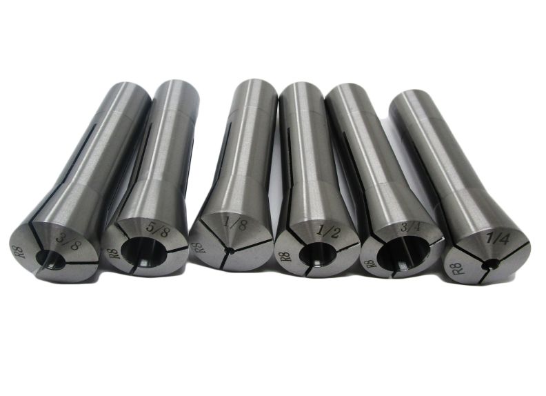 CS-R8 6-piece R-8 Collet Set 1/8in - 3/4in (8ths) | JET Tools