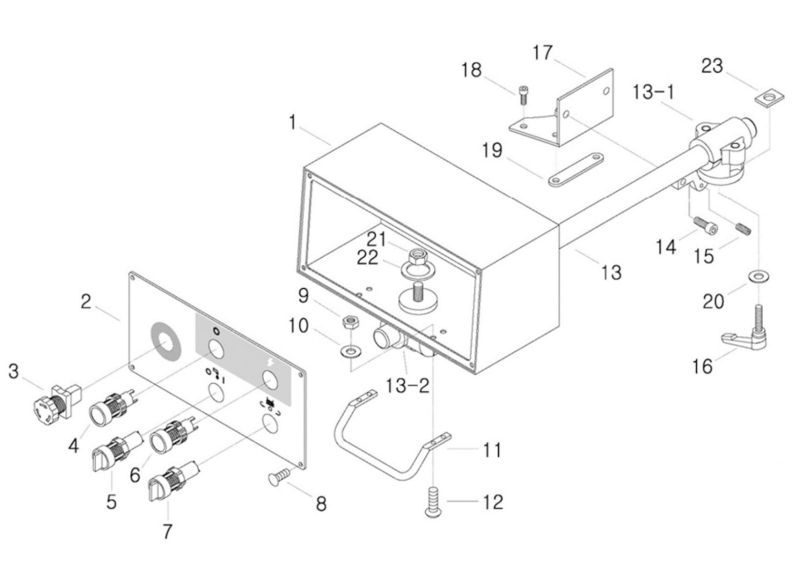 JTM-1254VS Control Box Assembly