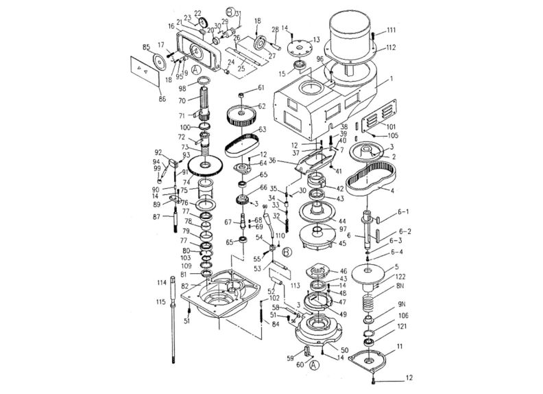 JTM-1050 Upper Head Assembly