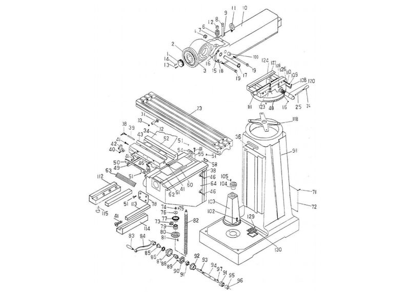  JTM-1050 Base Assembly