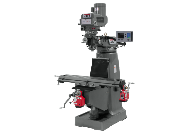 JTM-4VS-1 Mill With 3-Axis ACU-RITE 203 DRO (Quill) With X and Y-Axis Powerfeeds