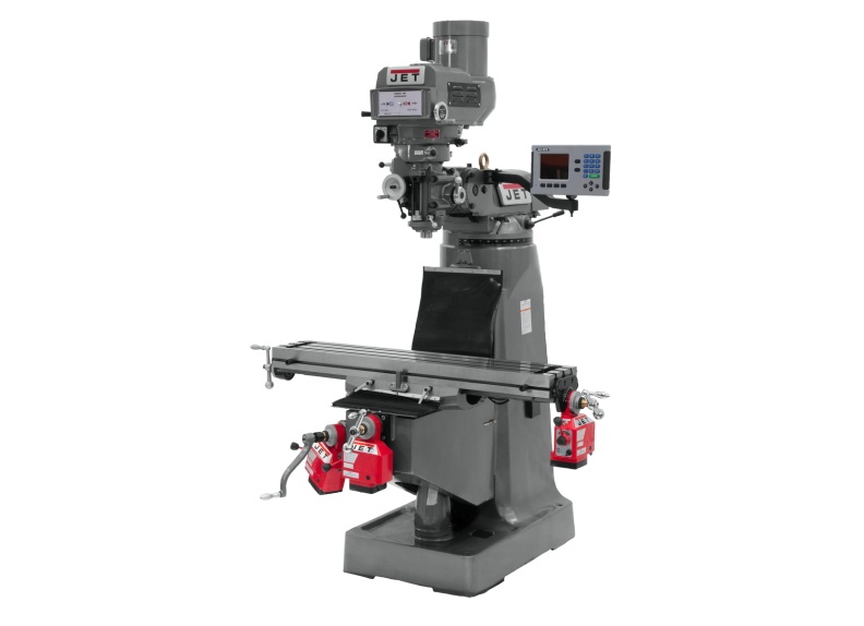 JTM-4VS Mill With ACU-RITE 203 DRO With X, Y and Z-Axis Powerfeeds