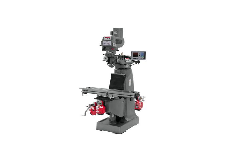 JTM-4VS Mill With 3-Axis ACU-RITE 203 DRO (Quill) With X,Y and Z-Axis Powerfeeds