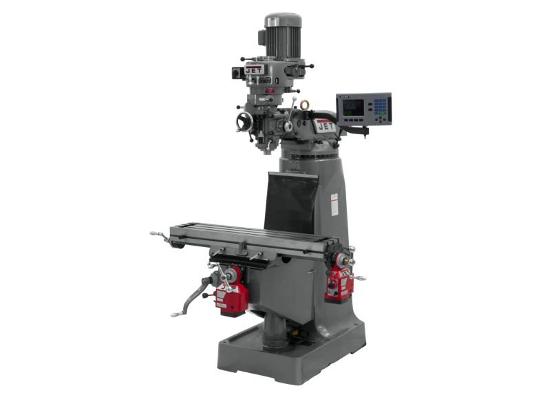 JTM-2 Mill With 3-Axis ACU-RITE 203 DRO (Quill) With X and Y-Axis Powerfeeds