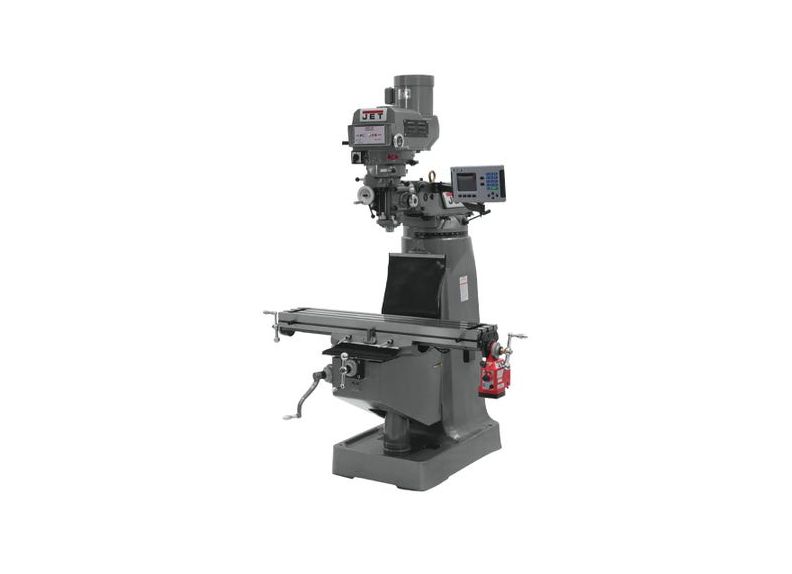 Mill With 3-Axis ACU-RITE 200S DRO (Quill) and X-Axis Powerfeeds - (JTM-4VS)
