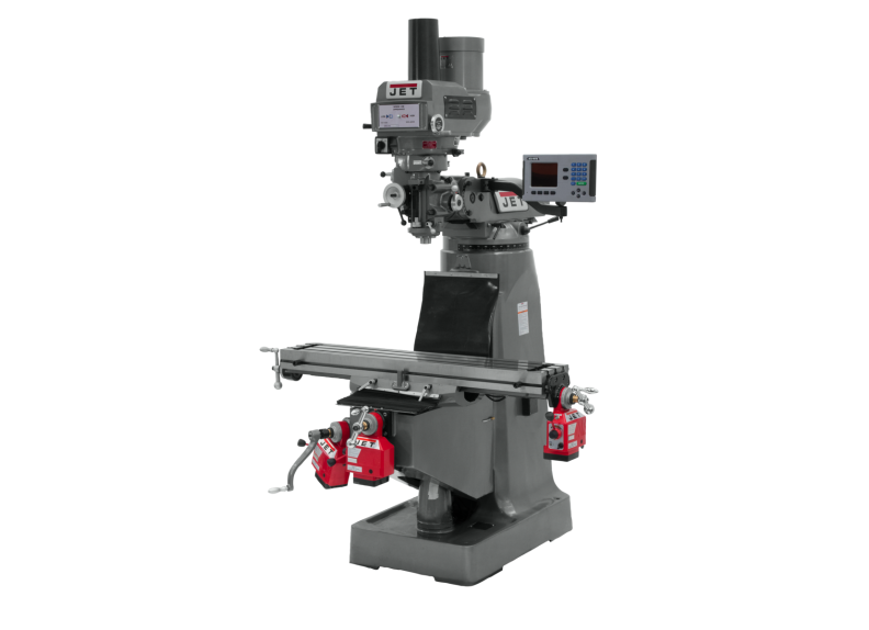JTM-4VS Mill With Acu-Rite 203 DRO With X, Y & Z-Axis Powerfeeds With Air Powered Draw Bar