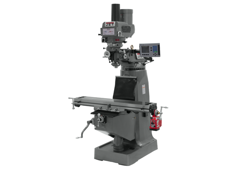 JTM-4VS Mill With 3-Axis ACU-RITE 203 DRO (Quill) With X-Axis Powerfeed and Power Draw Bar