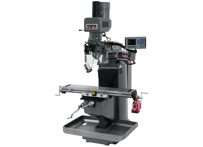 JTM-949EVS Mill With Acu-Rite 203 DRO With X-Axis Powerfeed and Air Powered Drawbar