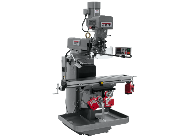 JTM-1050EVS2/230 Mill With X, Y and Z-Axis Powerfeeds