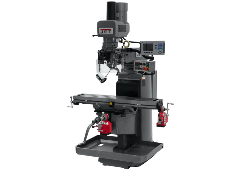 JTM-1050EVS2/230 Mill With Acu-Rite 203 DRO With X and Y-Axis Powerfeeds and Air Powered Drawbar