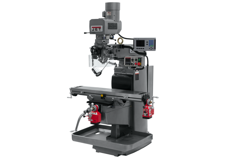JTM-1050EVS2/230 Mill With 3-Axis Acu-Rite 203 DRO (Knee) With X and Y-Axis Powerfeeds