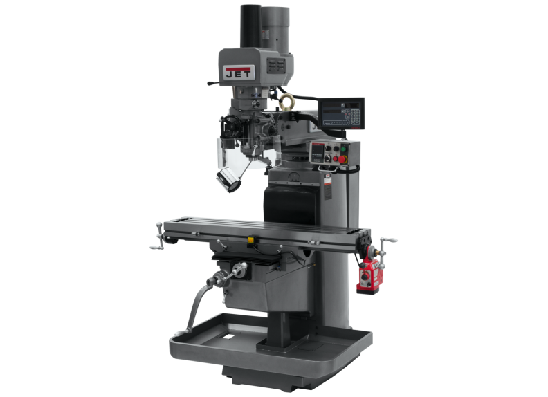 JTM-1050EVS2/230 Mill With Newall DP700 DRO With X-Axis Powerfeed and Air Powered Drawbar
