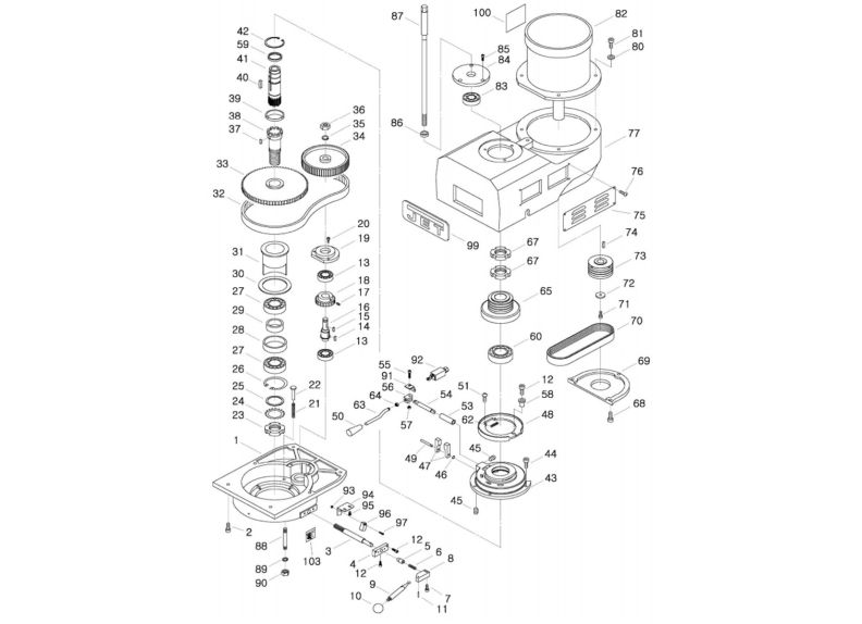 JTM-1050EVS2/230 CNC Upper Head Assembly