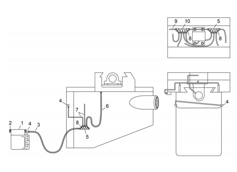 JTM-1050EVS2/230 CNC Lubrication System Assembly