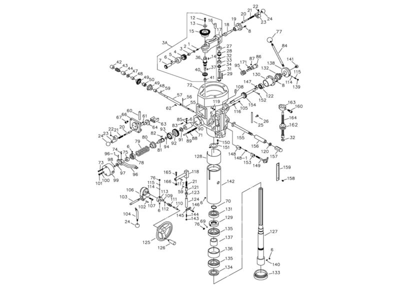 JTM-1050EVS2/230 Lower Head Assembly
