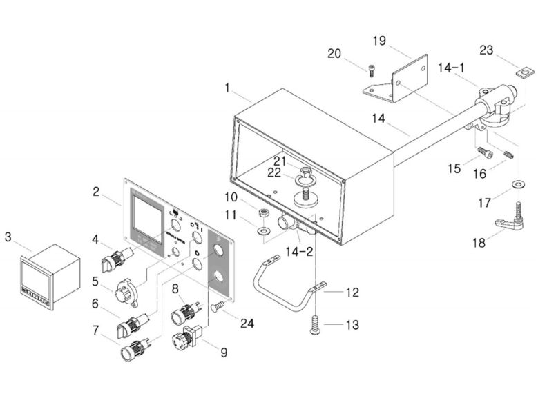 JTM-1050EVS2/230 Control Panel Assembly