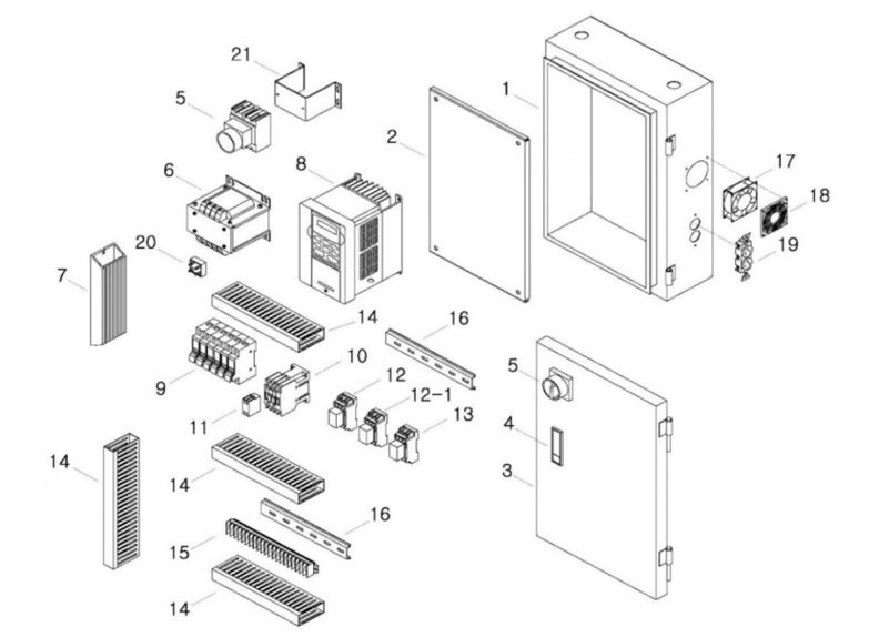 JTM-1050EVS2/230 Electrical Box