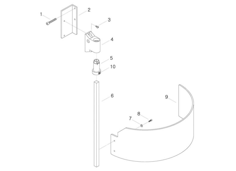 JTM-1254VS CNC Spindle Guard Assembly 