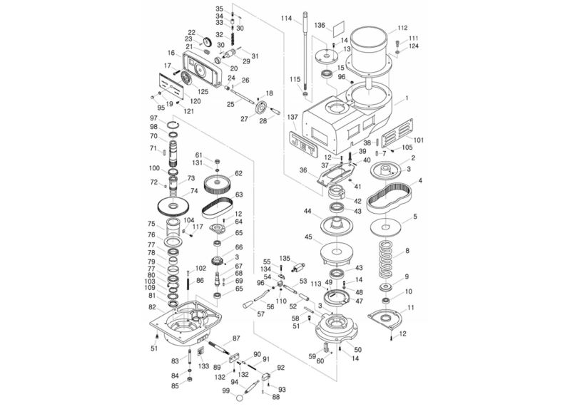 JTM-1254RVS CNC Upper Head Assembly