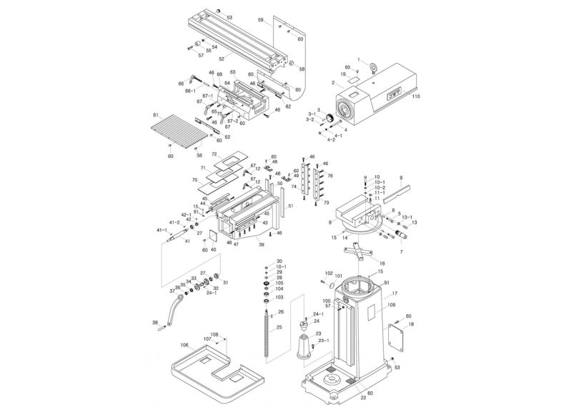 JTM-1254RVS CNC Base Machine