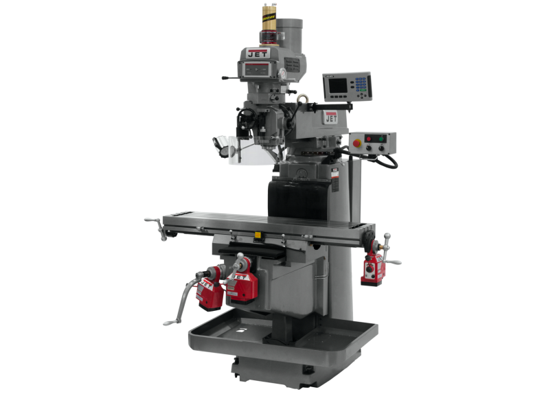 JTM-1254VS with ACU-RITE 203 3X (Q) DRO, X, Y & Z Powerfeeds & Air Power Drawbar