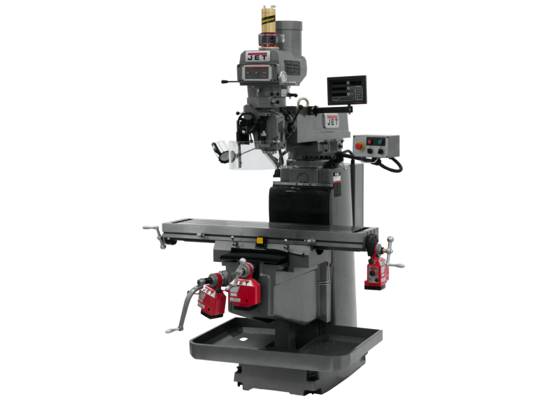 JTM-1254VS with NEWALL DP700 3X (K) DRO, X, Y & Z Powerfeeds & Air Power Drawbar