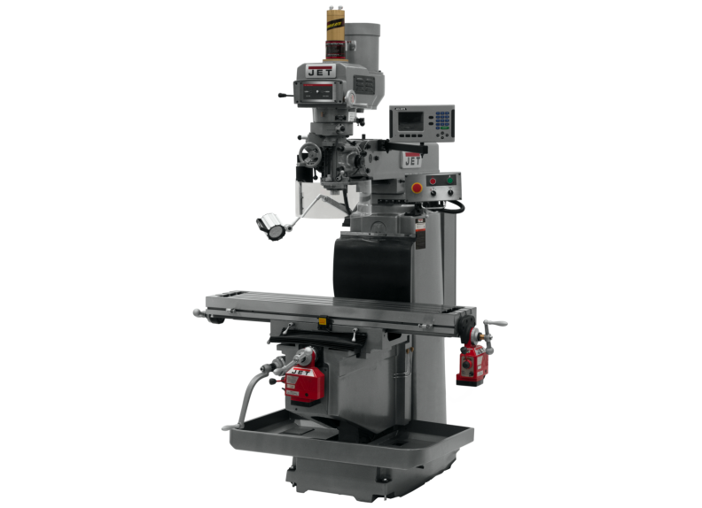 JTM-1254RVS with ACU-RITE 203 DRO X & Y Powerfeeds & Air Power Drawbar