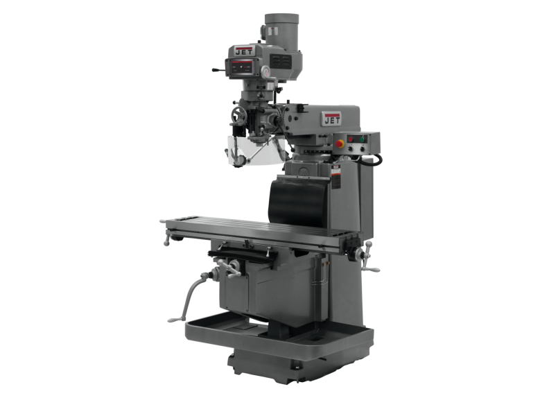 JTM-1254RVS with ACU-RITE 203 3X (Q) DRO, X, Y & Z Powerfeeds & Air Power Drawbar