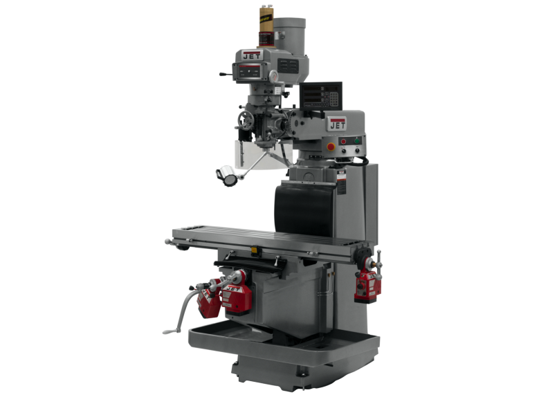 JTM-1254RVS with NEWALL DP700 3X (K) DRO, X, Y & Z Powerfeeds & Air Power Drawbar