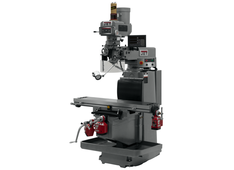 JTM-1254RVS with NEWALL  DP700 3X (Q) DRO,  X,Y&Z Powerfeeds & Air Power Drawbar