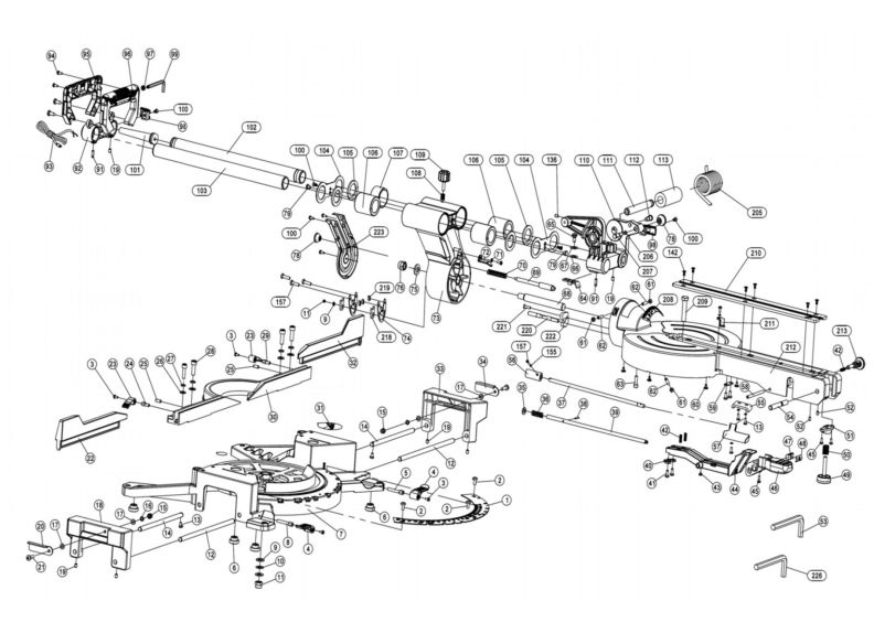 JMS-12X Miter Saw Assembly I