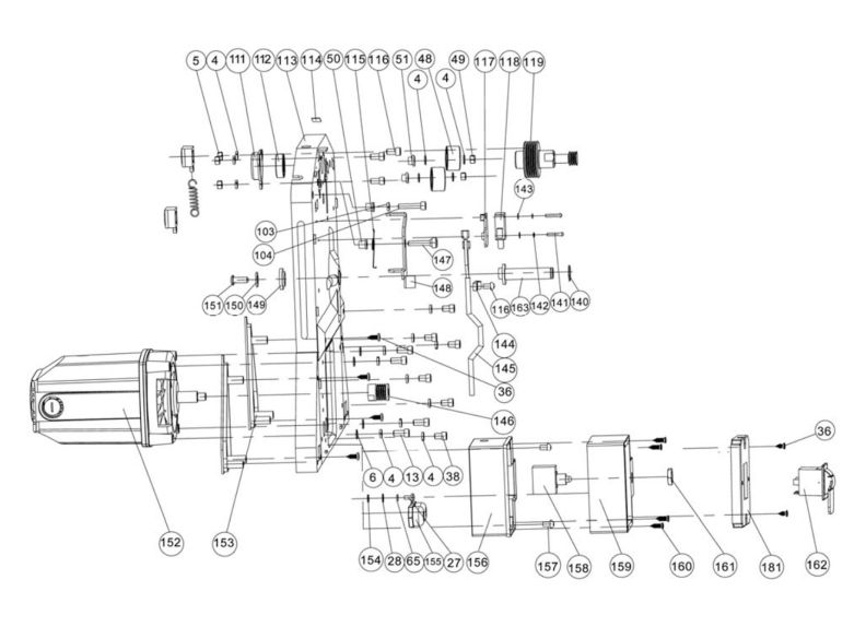 JJP-8BT Front Frame Assembly