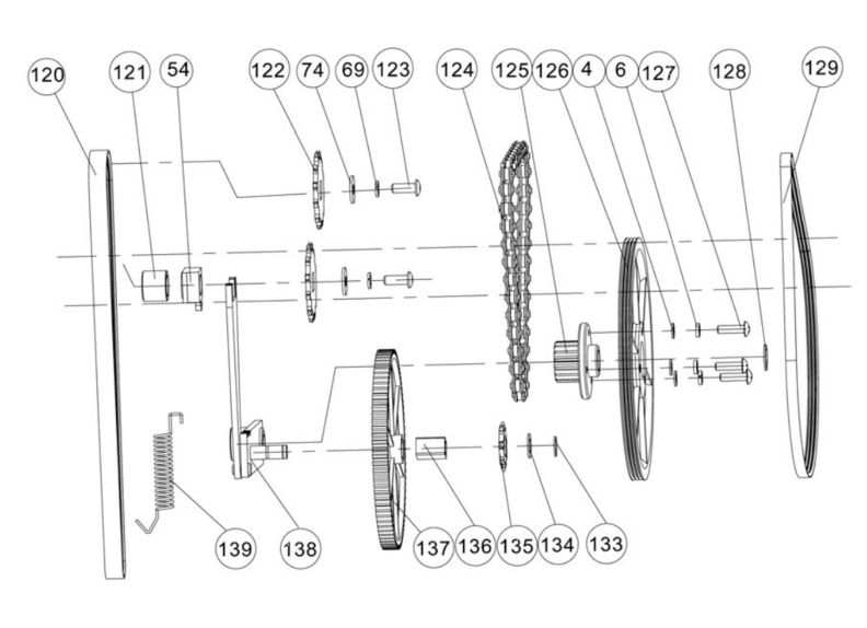 JJP-8BT Chain Drive Assembly 