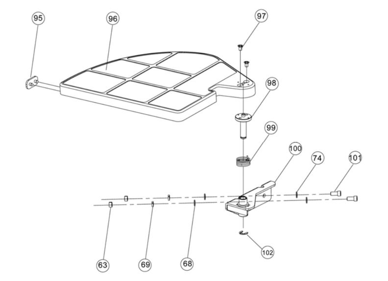 JJP-8BT Cutterhead Guard Assembly 