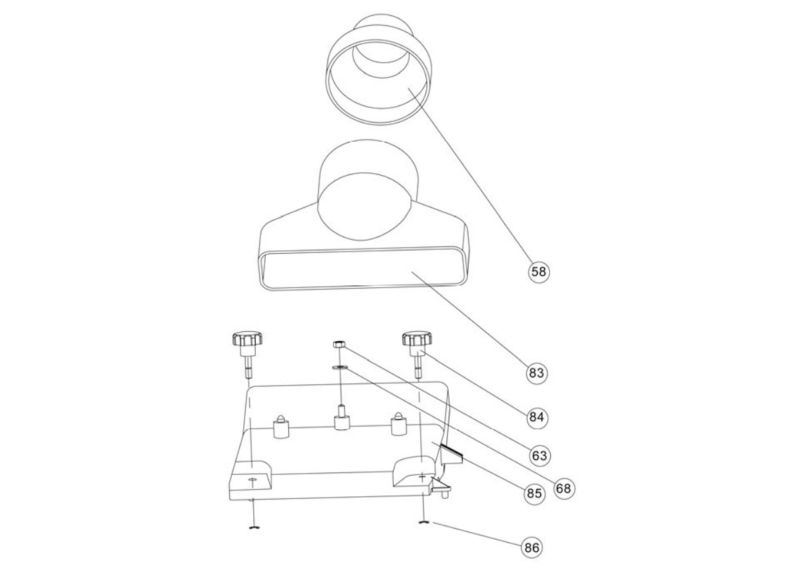 JJP-8BT Dust Cover Assembly 