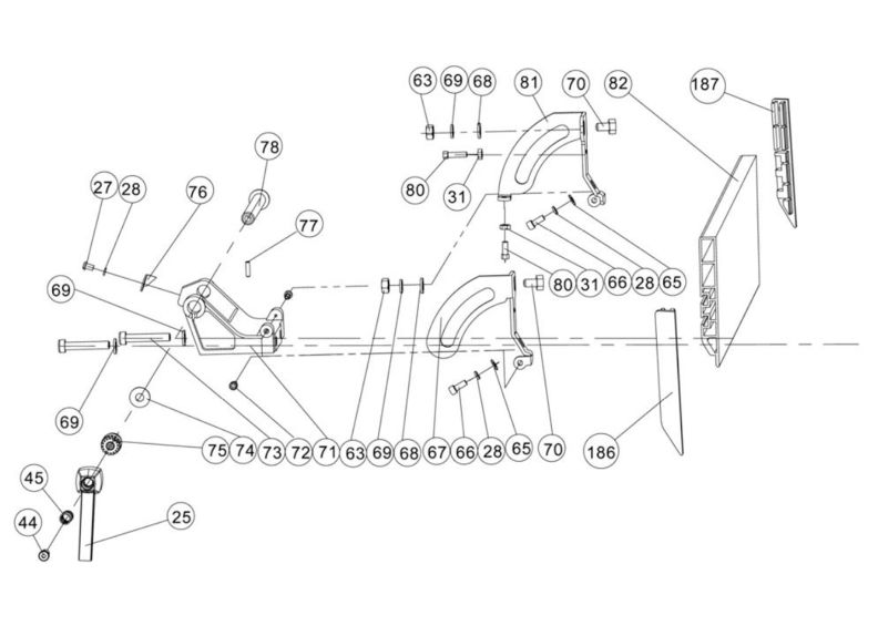 JJP-10BTOS Fence Assembly