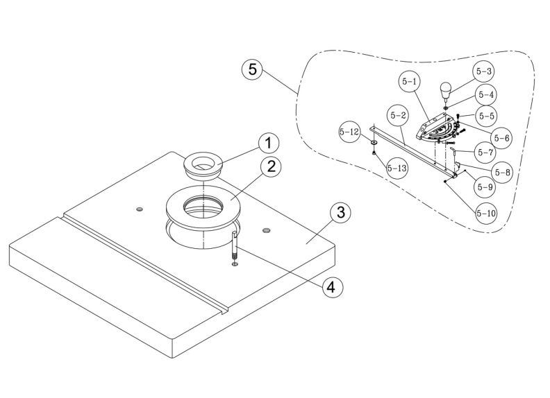 JWS-25X Table Assembly
