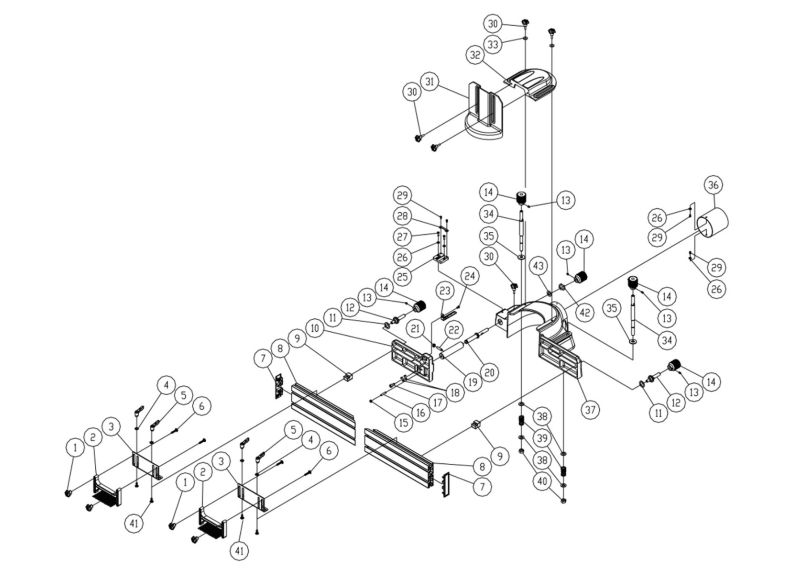 JWS-35X3-1 Fence Assembly 
