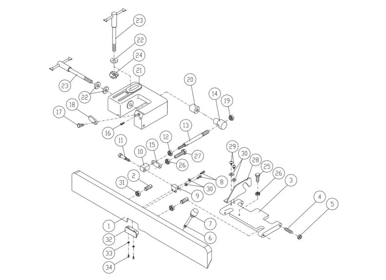 JJ-6HHDX Fence Assembly