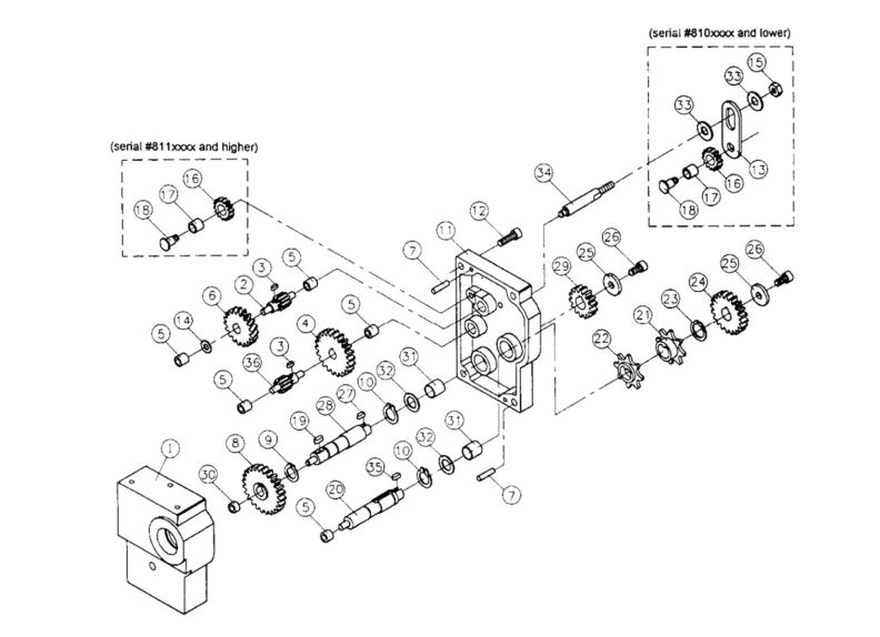 JPM-13CS Gearbox Assembly