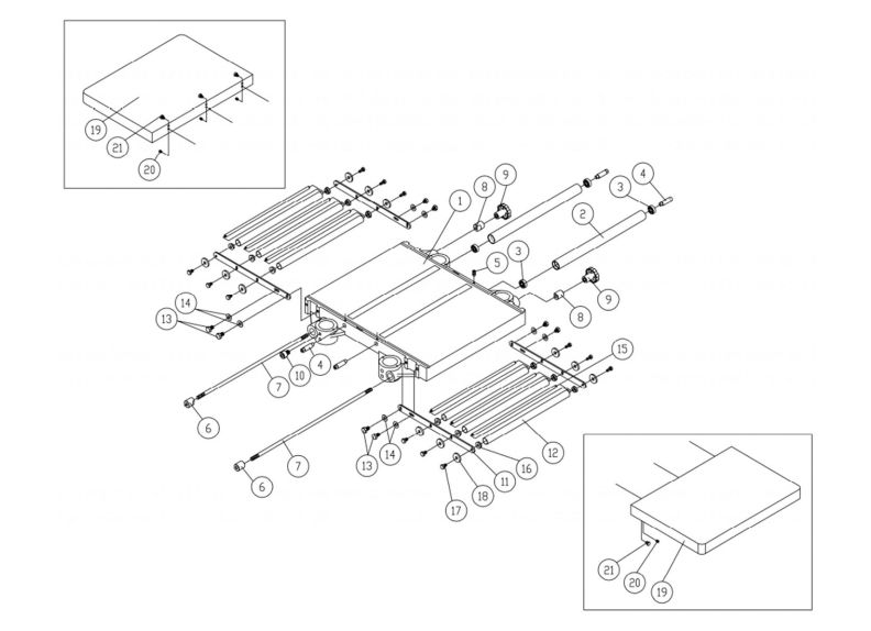 JWP-208-1 Table and Roller