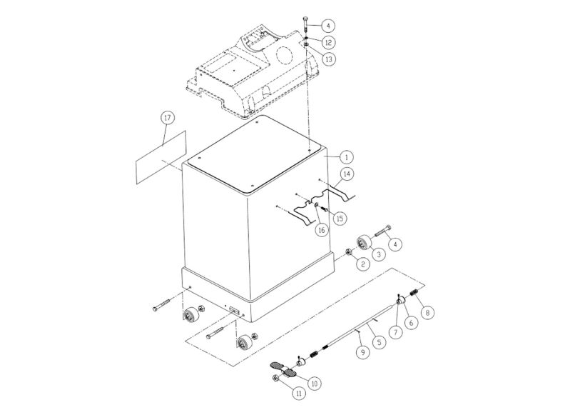 JSG-96OS Closed Stand Assembly