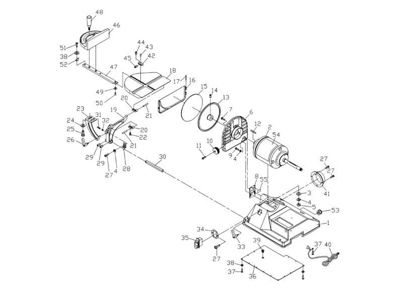 JSG-96CS Disc Sander Assembly