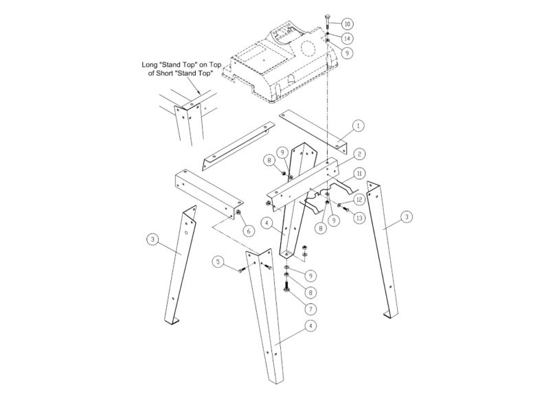 JSG-96CS Open Stand Assembly