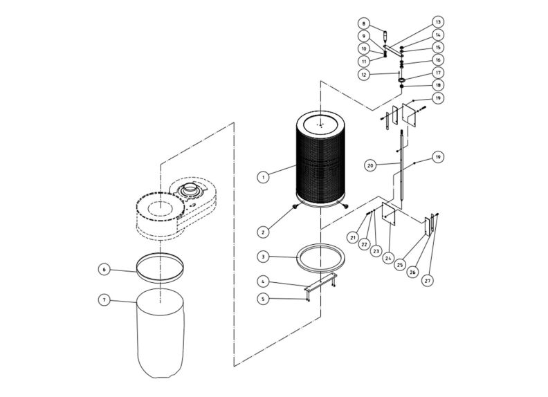DC-650CK Canister Filter Assembly 