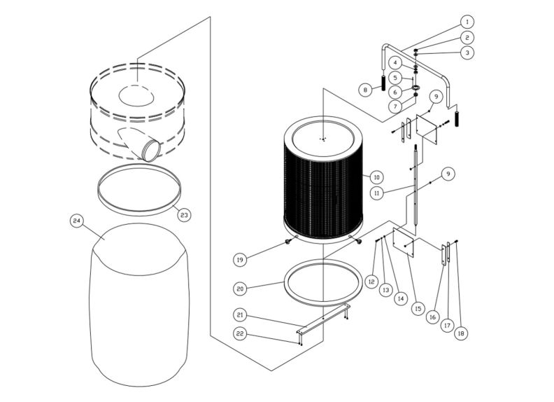 DC-1100VX-CK Canister Filter Kit 