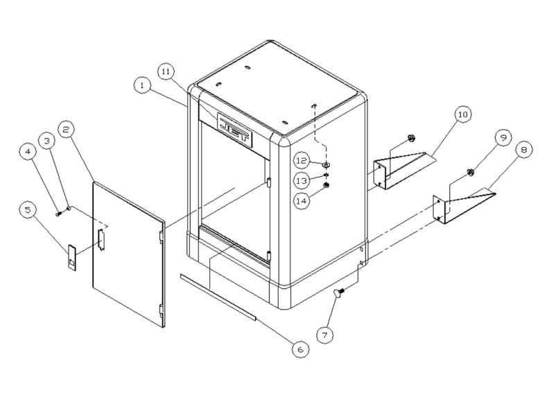 JWBS-14DXPRO Closed Stand Assembly