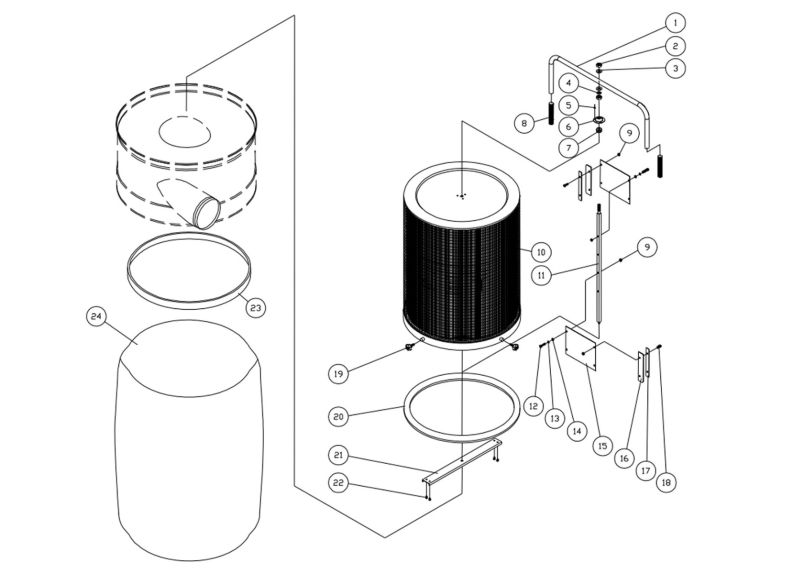 DC-1200VX-CK3 Canister Filter Kit